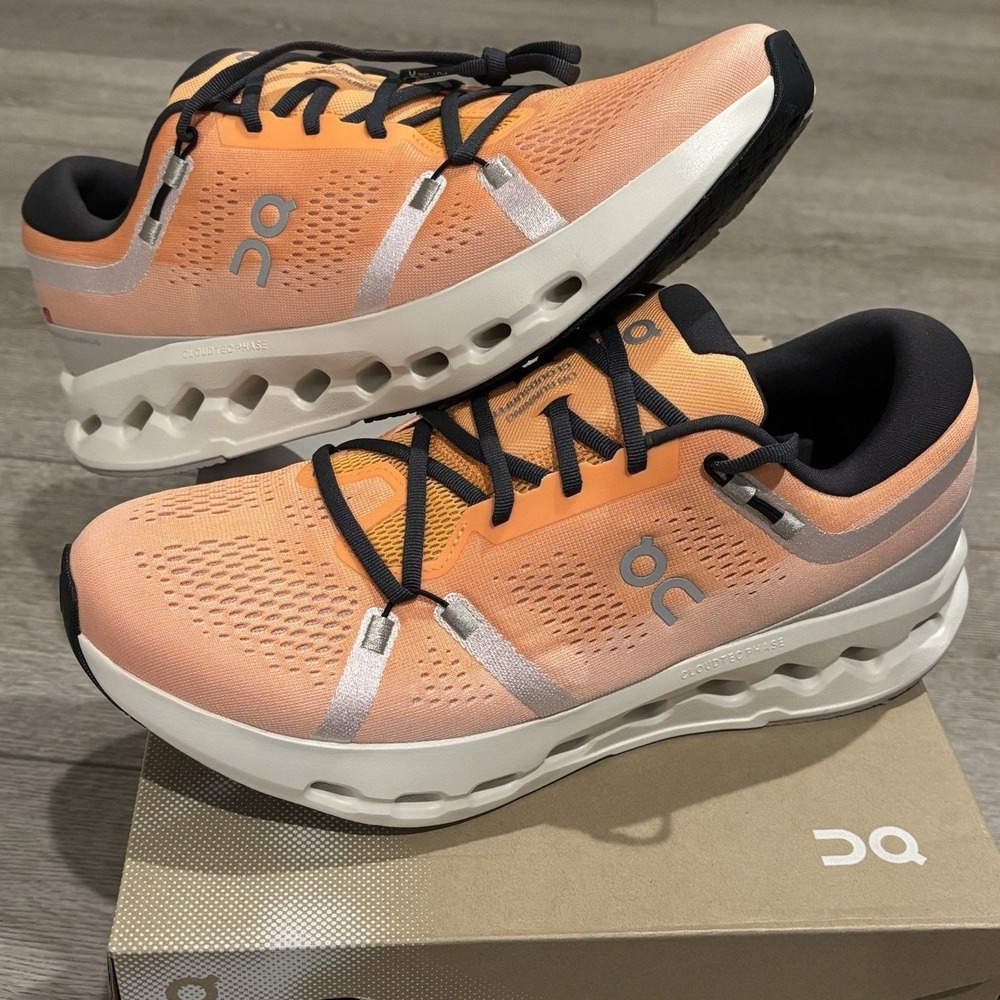 On Cloud Cloudsurfer 2 Tangerine Ivory Men's Size 12.5 Running Athletic Shoes